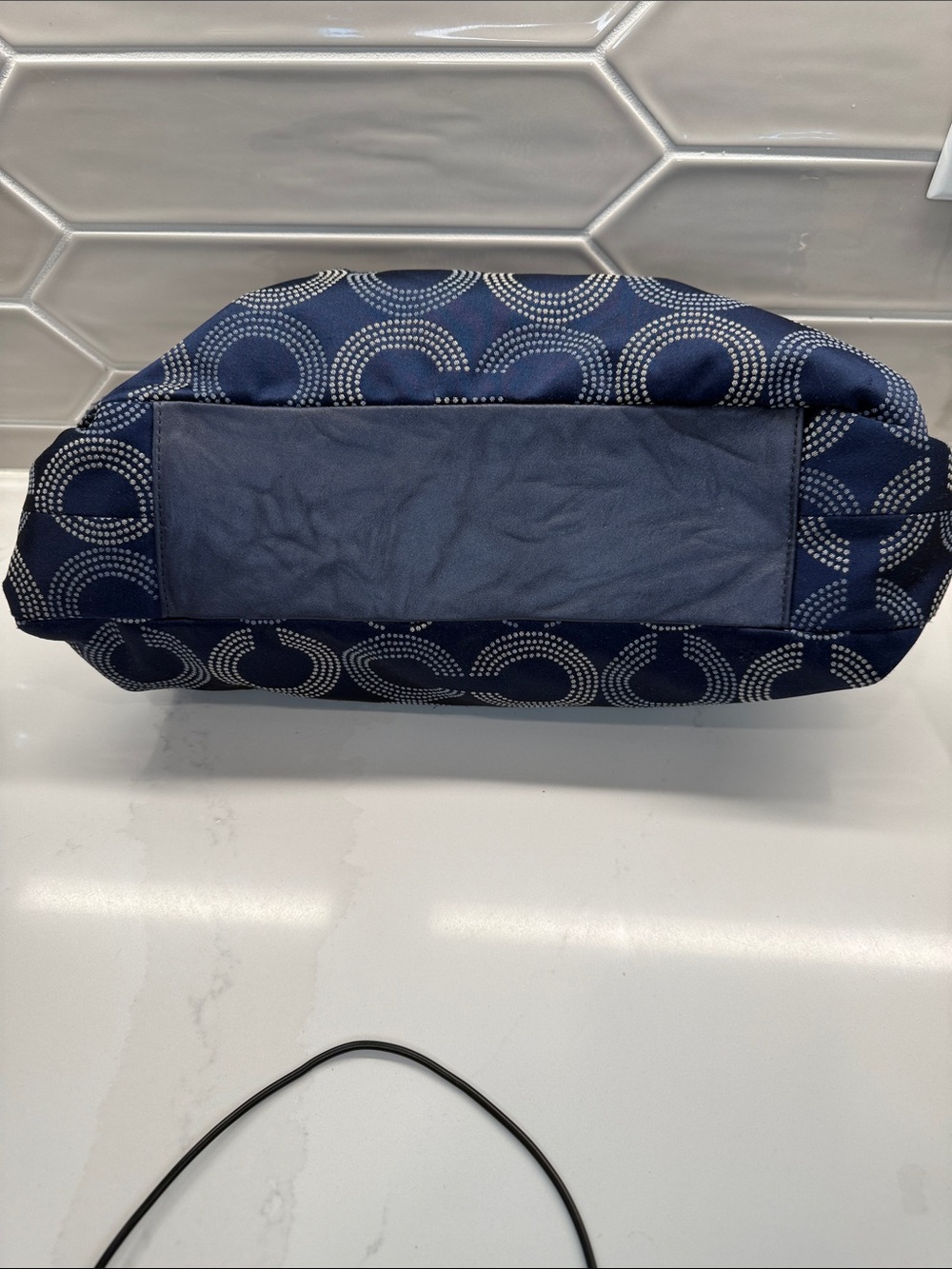 Coach Ashley Dotted Op Art Signature Satchel - Picture 6 of 14